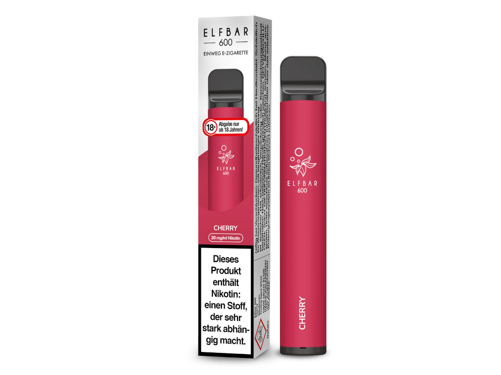 Elfbar - 600 Einweg E-Zigarette - Cherry 20 mg/ml
