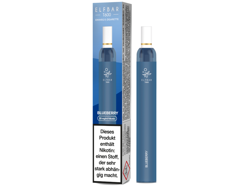 Elfbar - T600 Einweg E-Zigarette - Blueberry 20 mg/ml