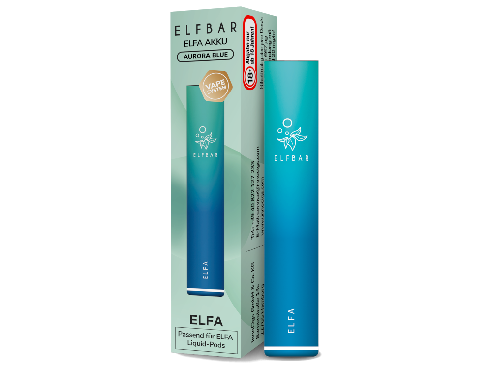 Elfbar - Elfa Akku 500 mAh aurora-blau