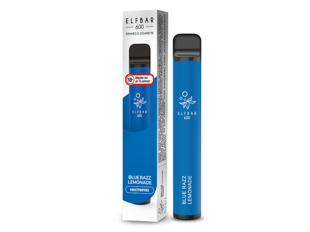 Elfbar - 600 Einweg E-Zigarette - Blue Razz Lemonade 0 mg/ml
