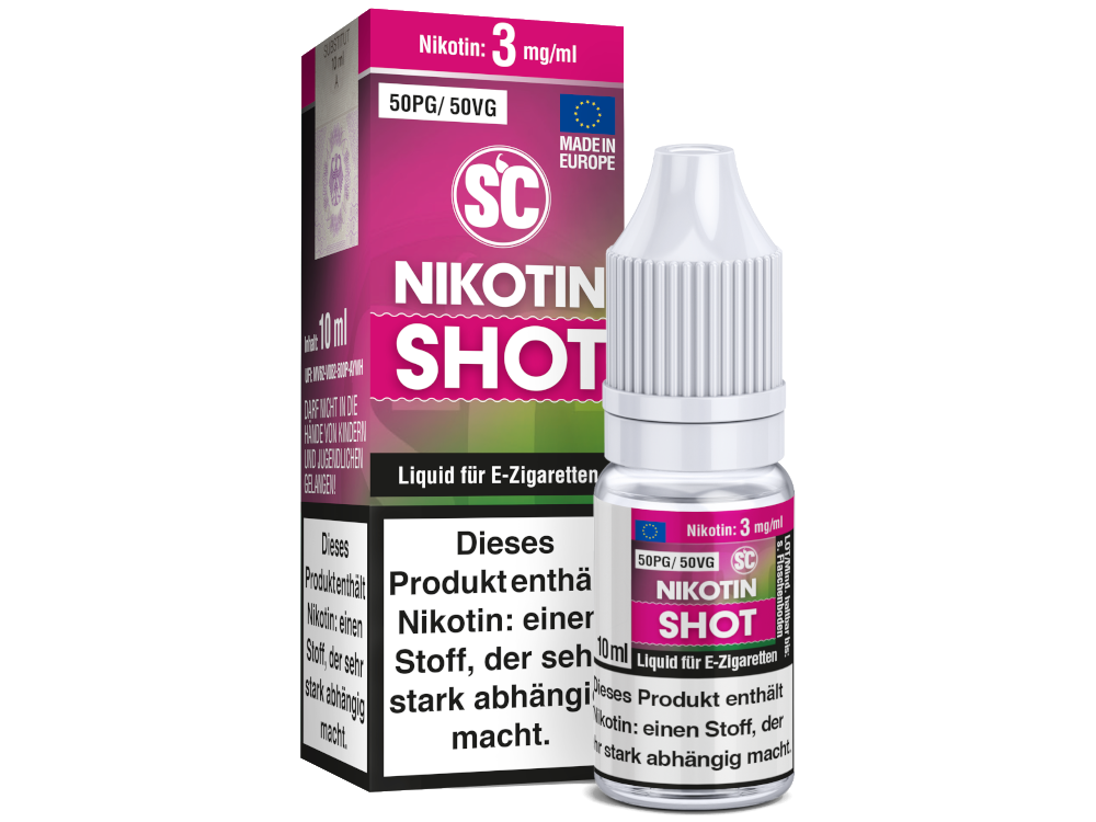 SC - 10ml Nikotin Shot 50PG/50VG 3 mg/ml