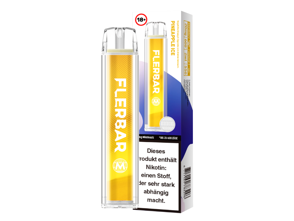 Flerbar - M Einweg E-Zigarette - Pineapple Ice 20 mg/ml