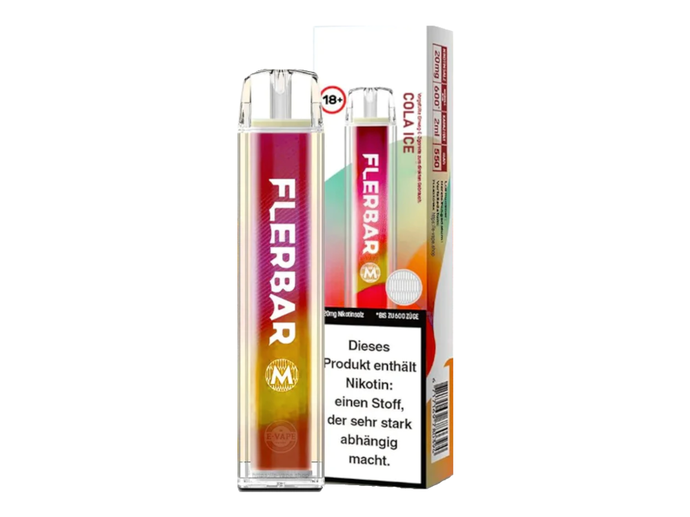 Flerbar - M Einweg E-Zigarette - Cola Ice 20 mg/ml
