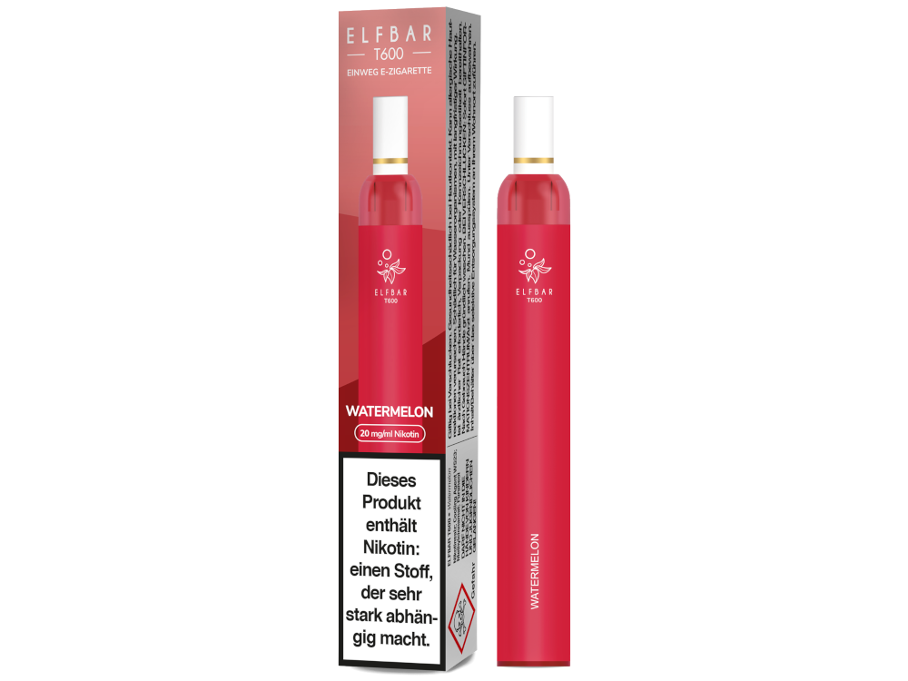 Elfbar - T600 Einweg E-Zigarette - Watermelon 20 mg/ml