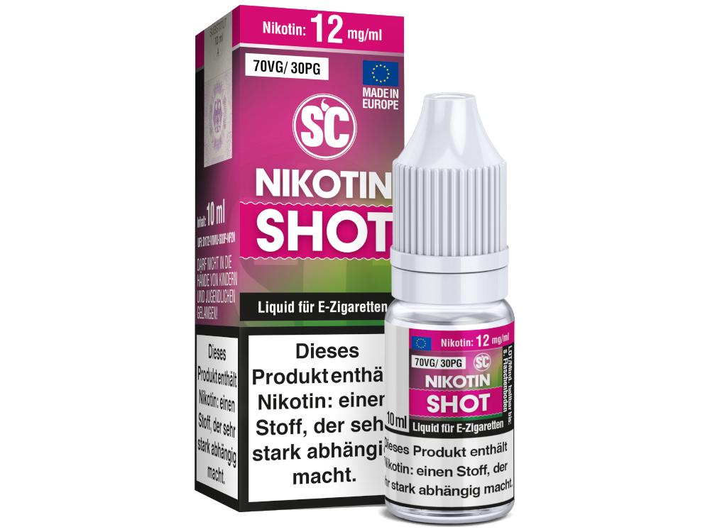 SC - 10ml Nikotin Shot 70VG/30PG 12 mg/ml