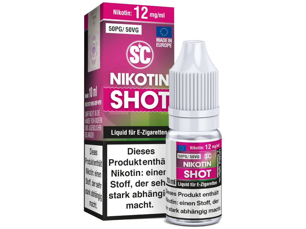 SC - 10ml Nikotin Shot 50PG/50VG 12 mg/ml