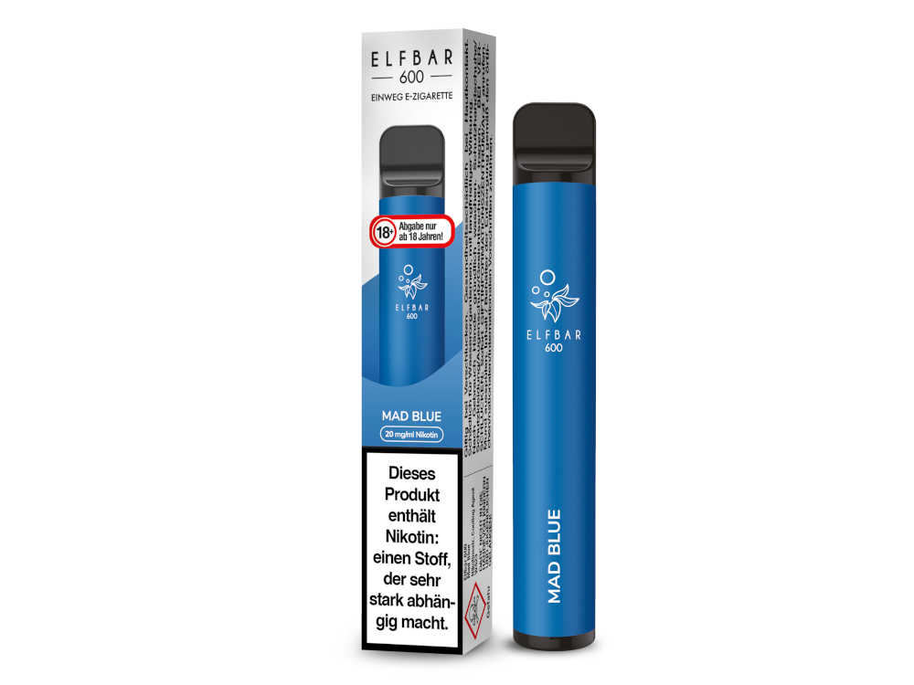 Elfbar - 600 Einweg E-Zigarette - Mad Blue 20 mg/ml