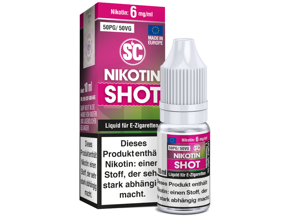 SC - 10ml Nikotin Shot 50PG/50VG 6 mg/ml