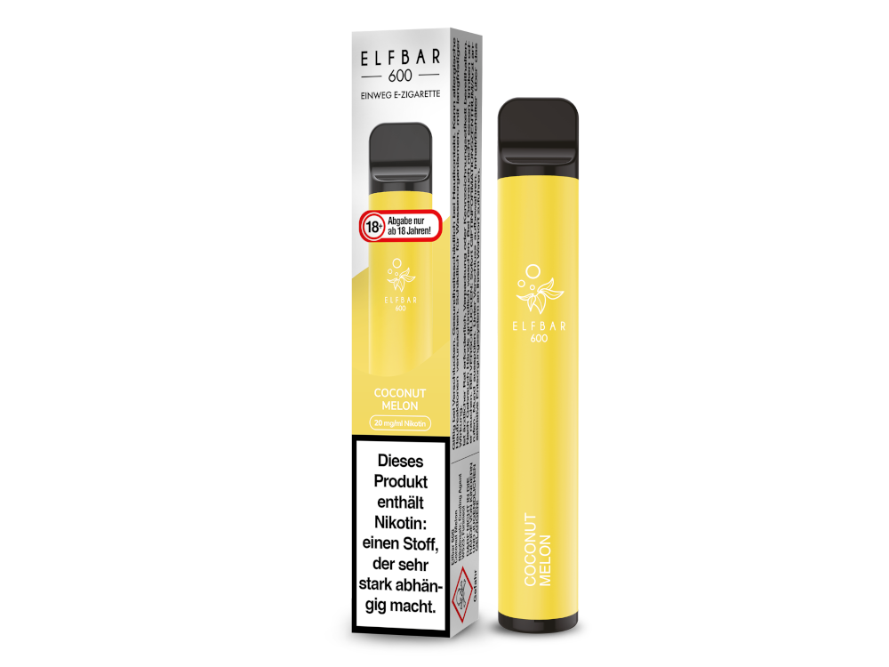 Elfbar - 600 Einweg E-Zigarette - Coconut Melon 20 mg/ml