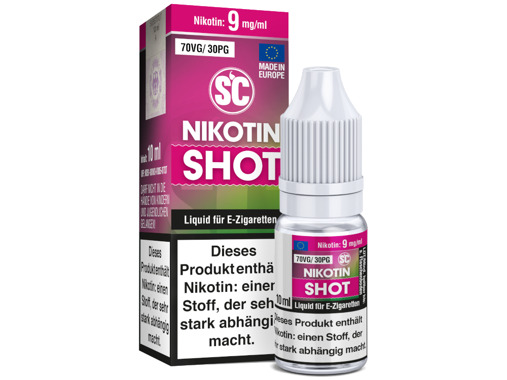 SC - 10ml Nikotin Shot 70VG/30PG 9 mg/ml