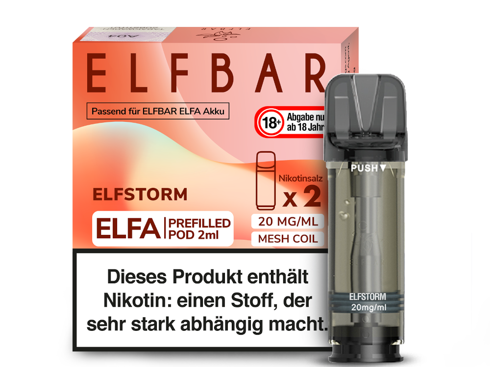 Elfbar - Elfa Pod Elfstorm 20 mg/ml (2 Stück pro Packung)