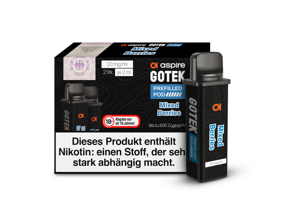 Aspire - GoTek Pod Mixed Berries 20 mg/ml (2 Stück pro Packung)