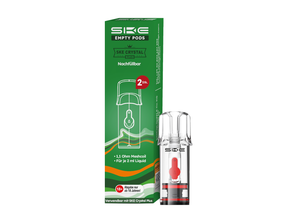SKE - Crystal Leer-Pod (2 Stück pro Packung)