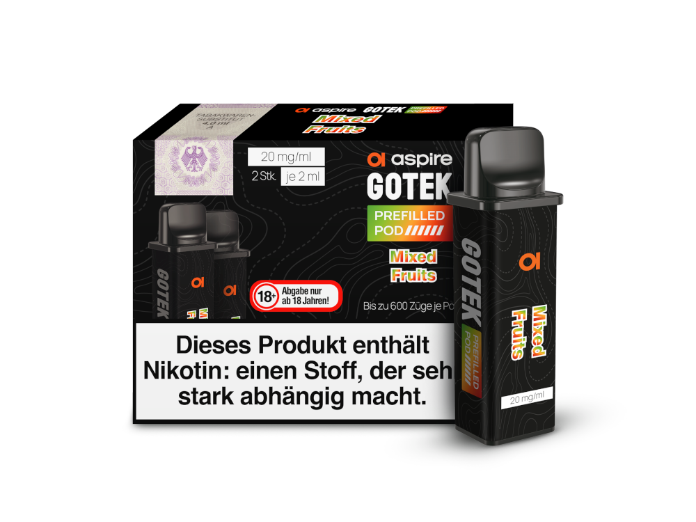Aspire - GoTek Pod Mixed Fruits 20 mg/ml (2 Stück pro Packung)