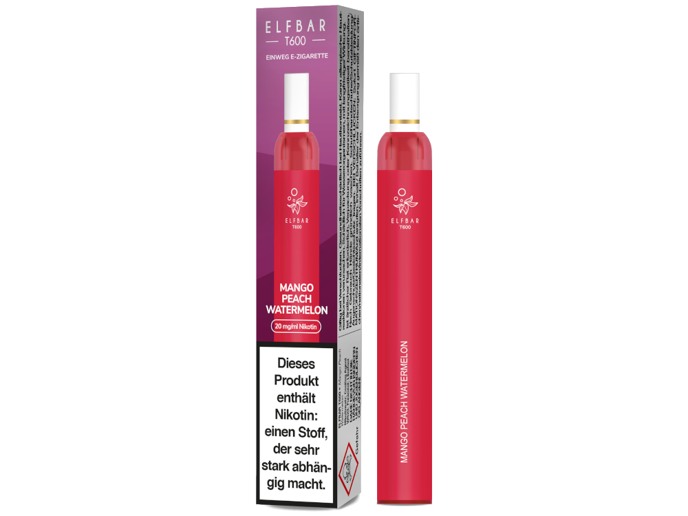 Elfbar - T600 Einweg E-Zigarette - Mango Peach Watermelon 20 mg/ml