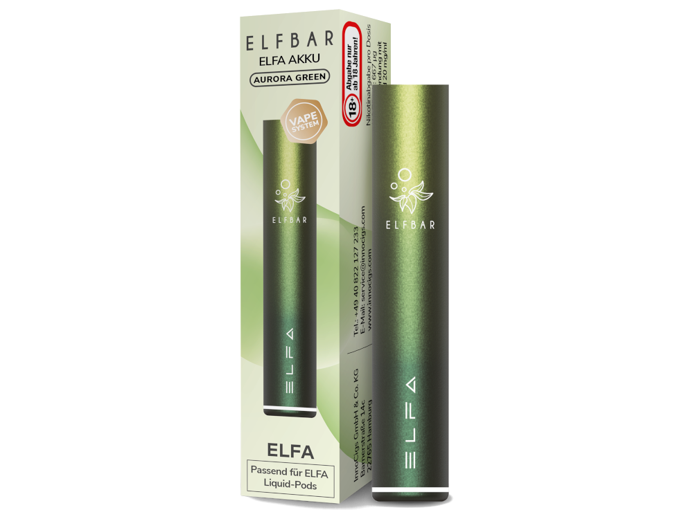Elfbar - Elfa Akku 500 mAh aurora-grün