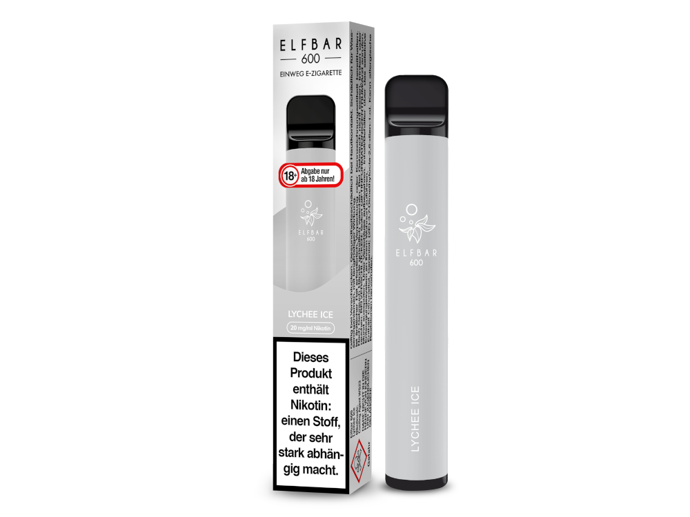 Elfbar - 600 Einweg E-Zigarette - Lychee Ice 20 mg/ml
