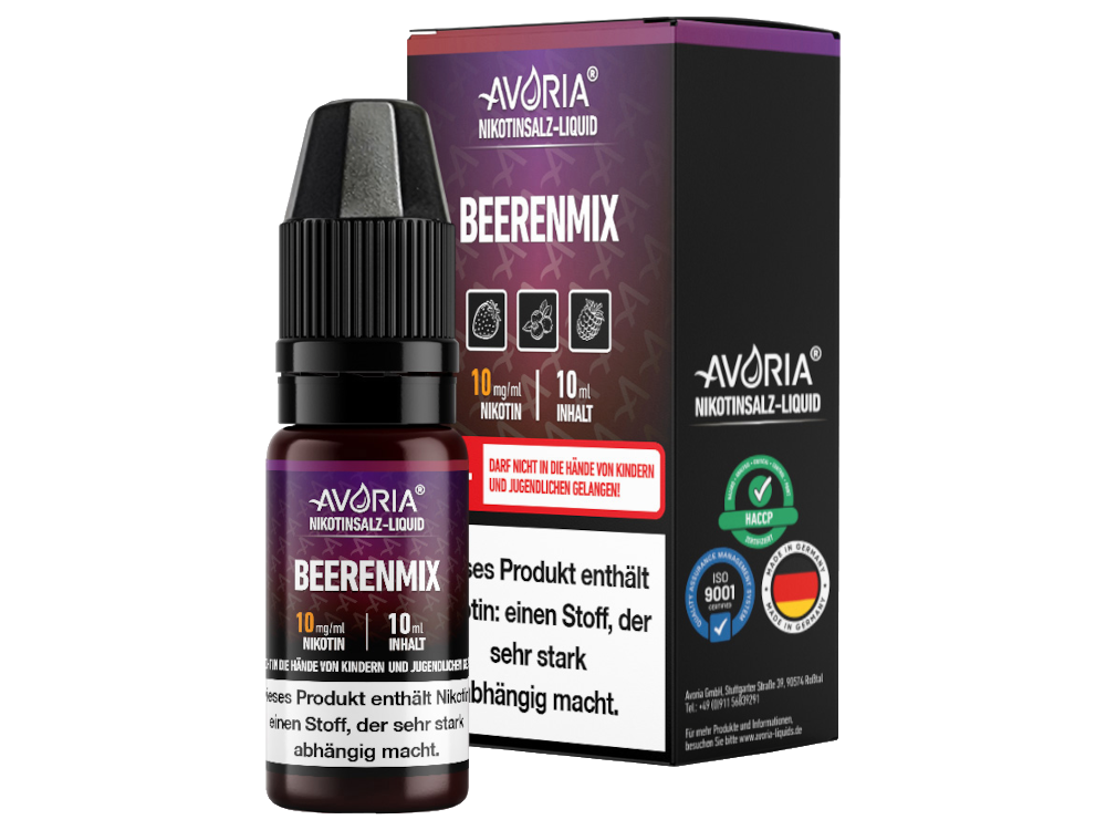 Avoria - Beerenmix - Nikotinsalz Liquid 20 mg/ml