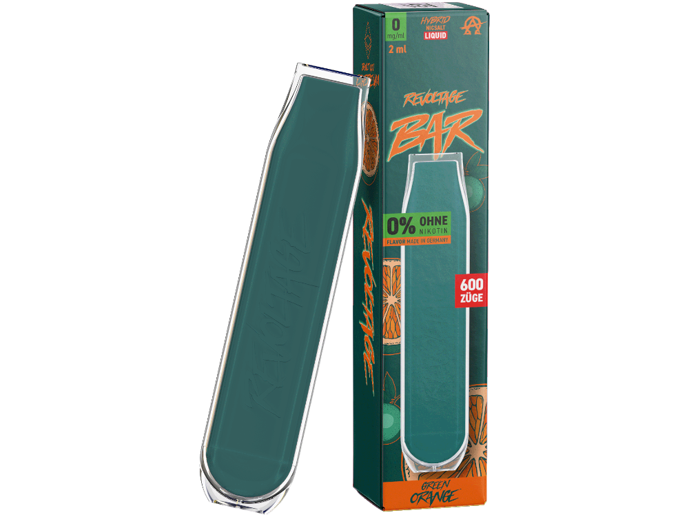 Revoltage - Bar Einweg E-Zigarette - Green Orange 0 mg/ml