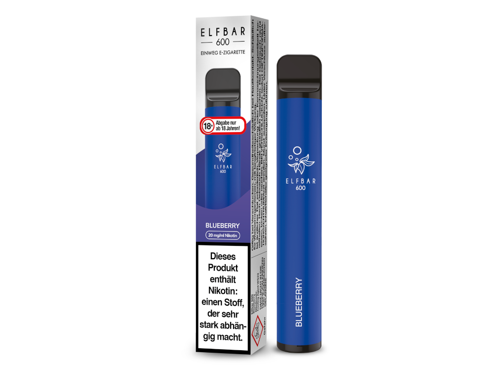Elfbar - 600 Einweg E-Zigarette - Blueberry 20 mg/ml