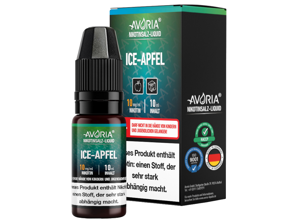 Avoria - Ice Apfel - Nikotinsalz Liquid 10 mg/ml